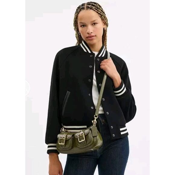 NWT Coach Ashton Baguette Bag CBJ01 Olive Green / Gold - Picture 5 of 6